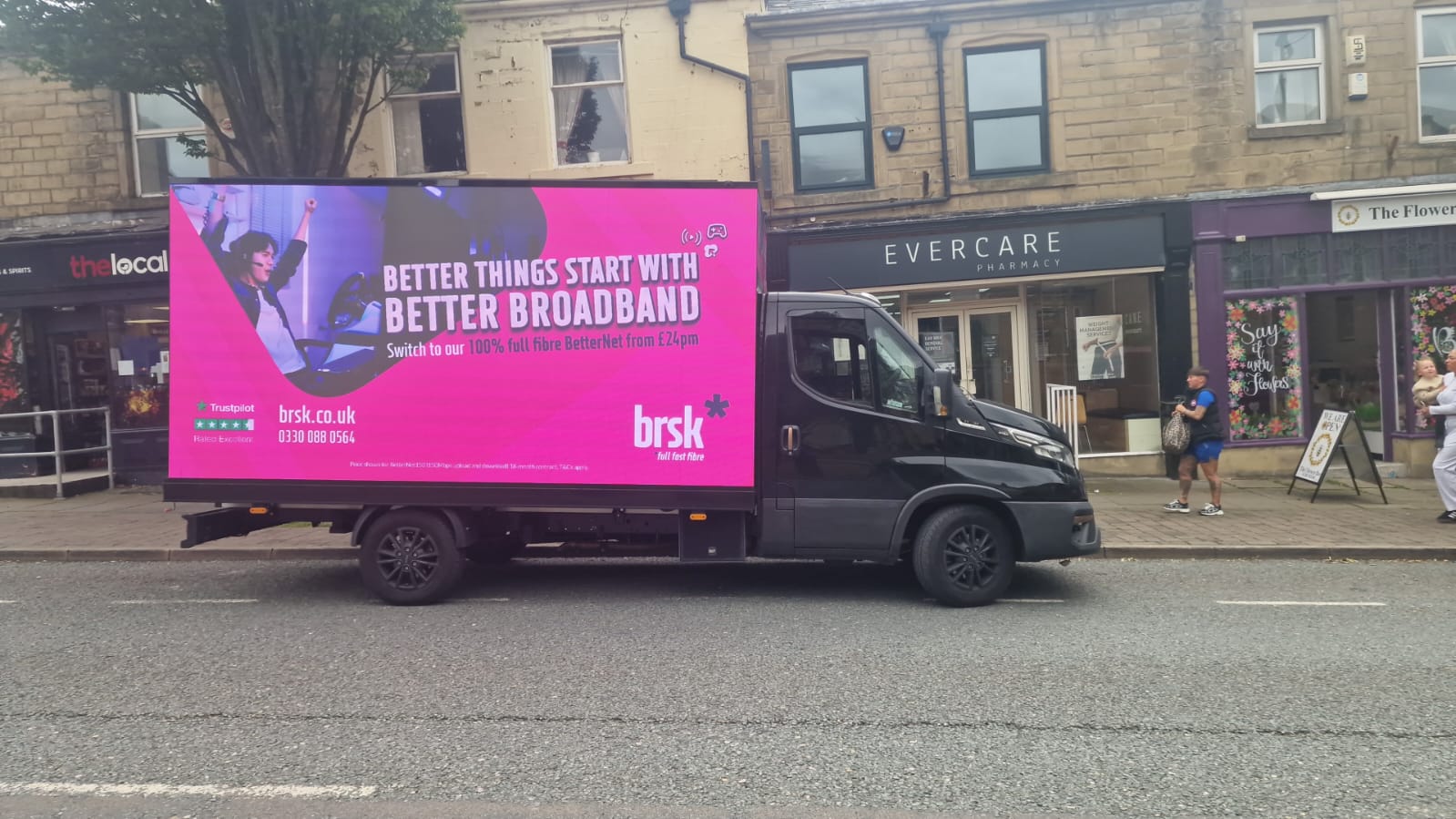 Digital advertising vans in Manchester